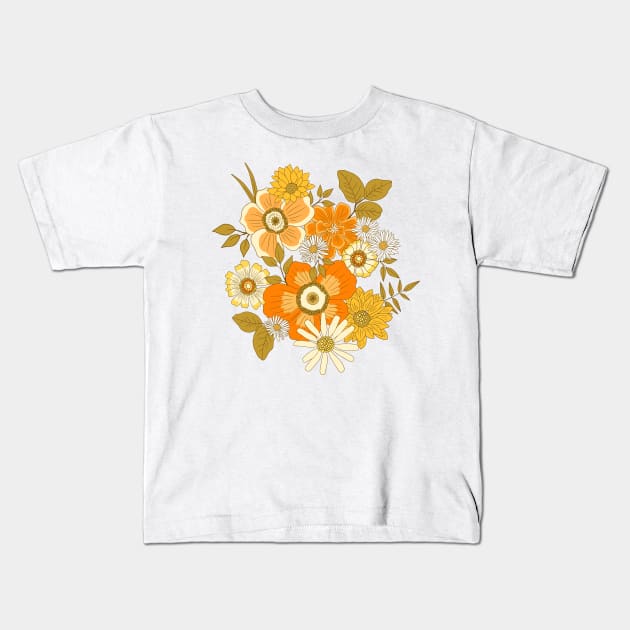 Seventy Floral Kids T-Shirt by Jacqueline Hurd